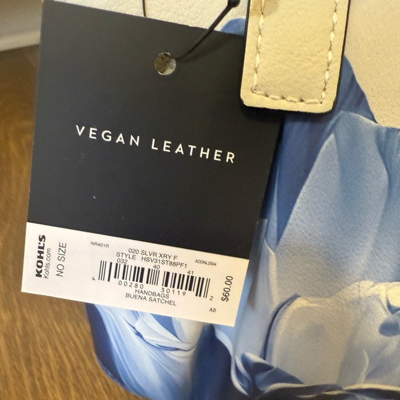 Vera Wang Floral Blue and White Handbag Set - Picture 3 of 10